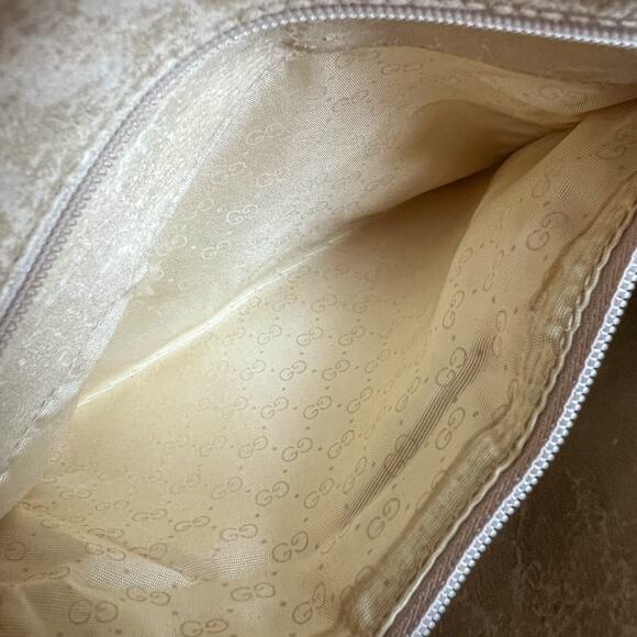 Vintage GUCCI Tan Leather and Canvas Crossbody Bag - Picture 8 of 13